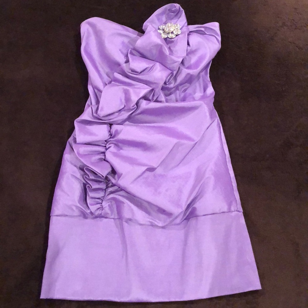 Ariella Purple Cocktail Dress